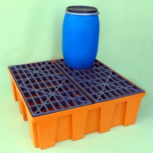 Budget Polythene Sump Pallet for 4 Drums