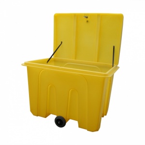 Mobile Polyethylene Hinged Lid General Purpose Bin XL