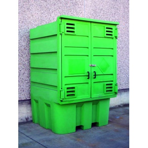 Polythene Storage Cabinet for 1 IBC outside