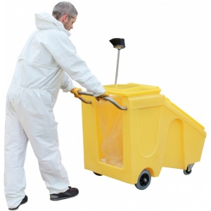 Mobile Polythene salt or Absorbent Spill Granule Dispensing Cart