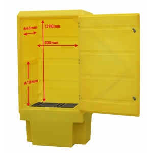 Polythene Drum Spill Cabinet with Sump PSC3 Dimensions
