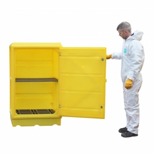 Polythene Spill Cabinet with Sump and shelf PSC5