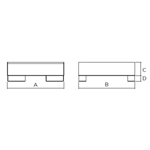 Modular Spill Pallet for 2 Drums Drawing