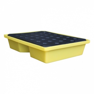 Polyethylene Drip Tray for Spills with grid - 43 litre