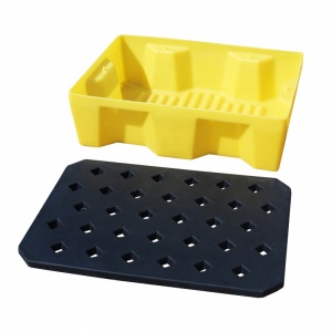 Polyethylene Drip Tray for spills - 66 litre grid and base