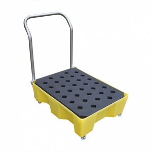 Polyethylene Drip Tray Sump on Wheels with deck- 66 litre
