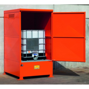 Steel Storage Sump Cabinet for IBCs