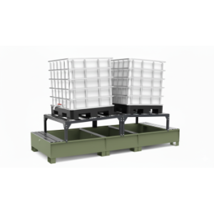 IBC Spill Pallet With Slats, IBC Pallet, Drum Pallet, Sump Pallet, Drum Storage
