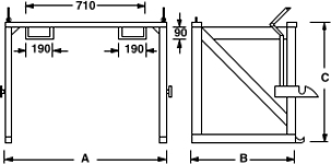 Rotating Dumping bin diagram