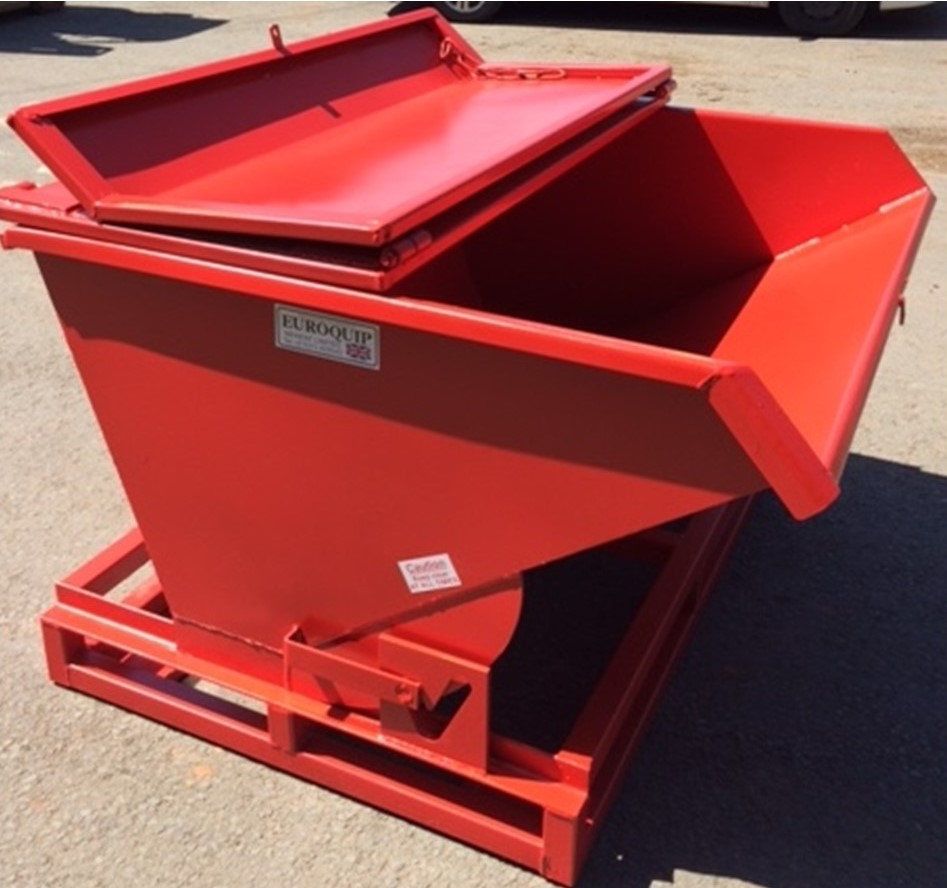 Tipping Skip Sheet Steel Lid Option